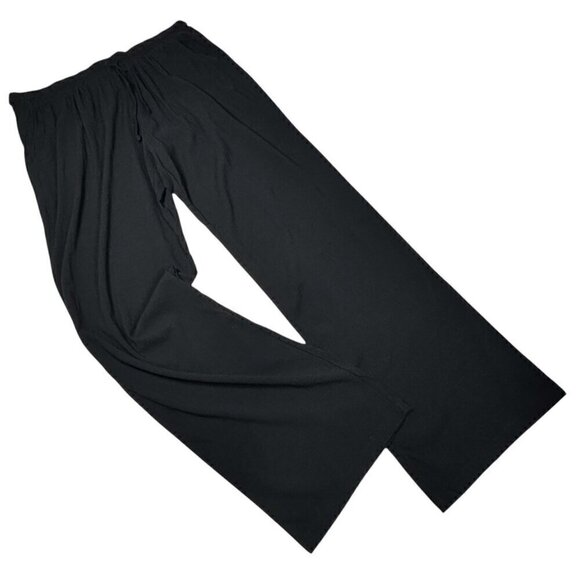 NWT Green Dragon Wide Leg Pants Sz.XL Black Drawstring Pockets High Rise - Picture 2 of 13